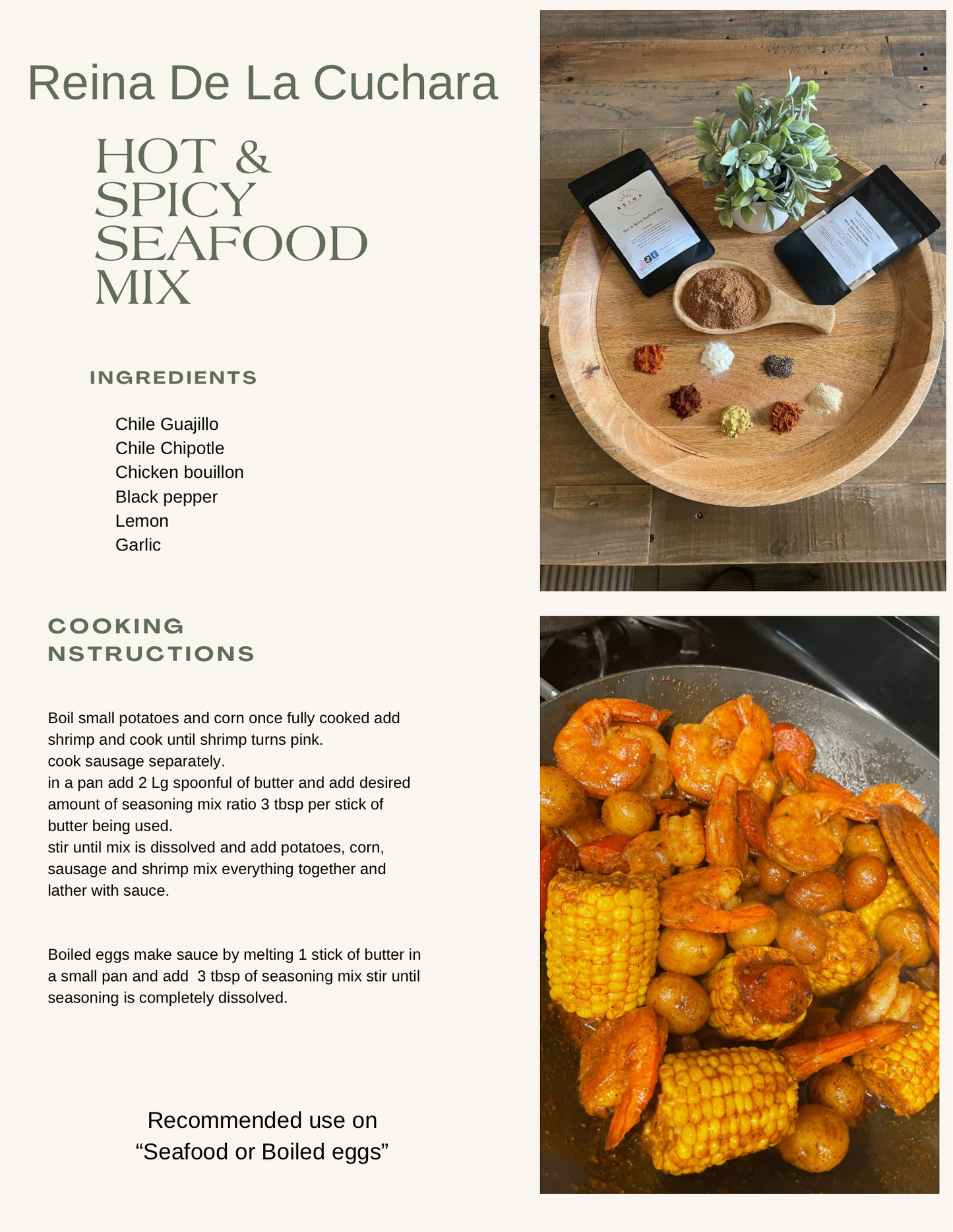 Hot & Spicy Seafood Mix