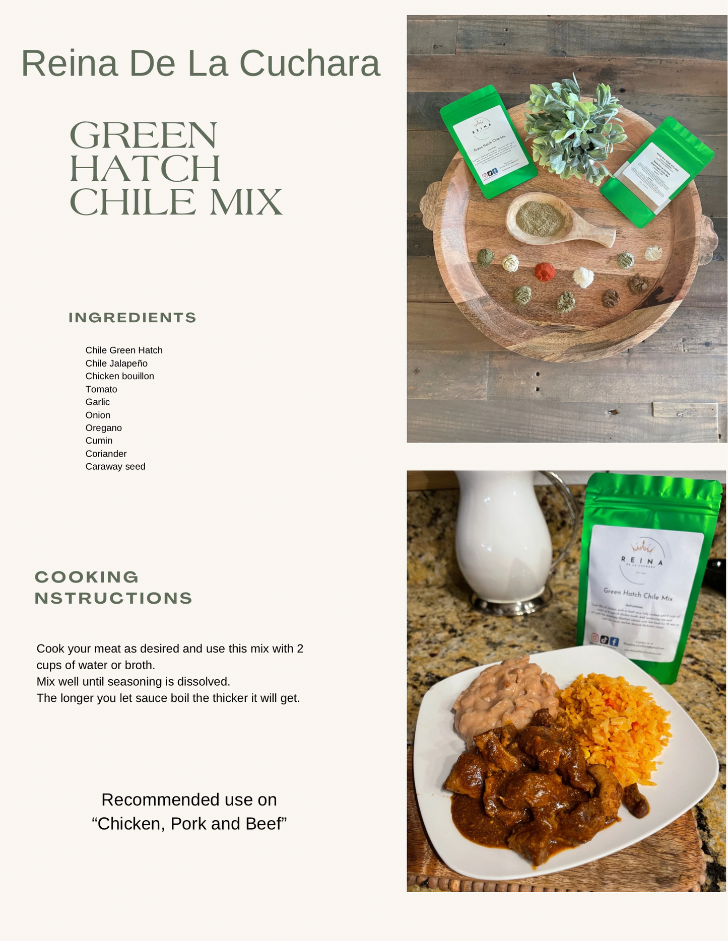 Green Hatch Chile Mix