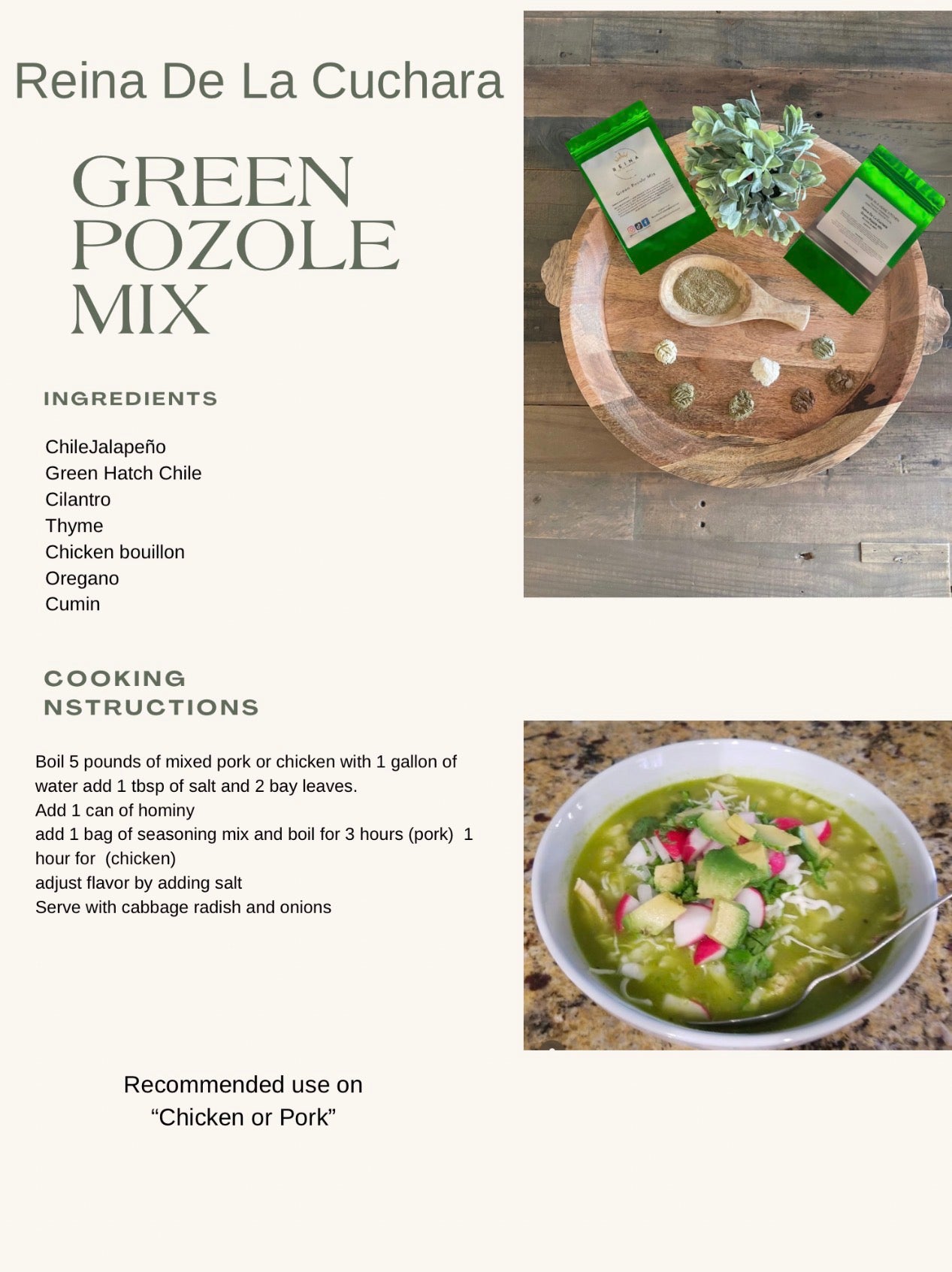 Green Pozole Mix
